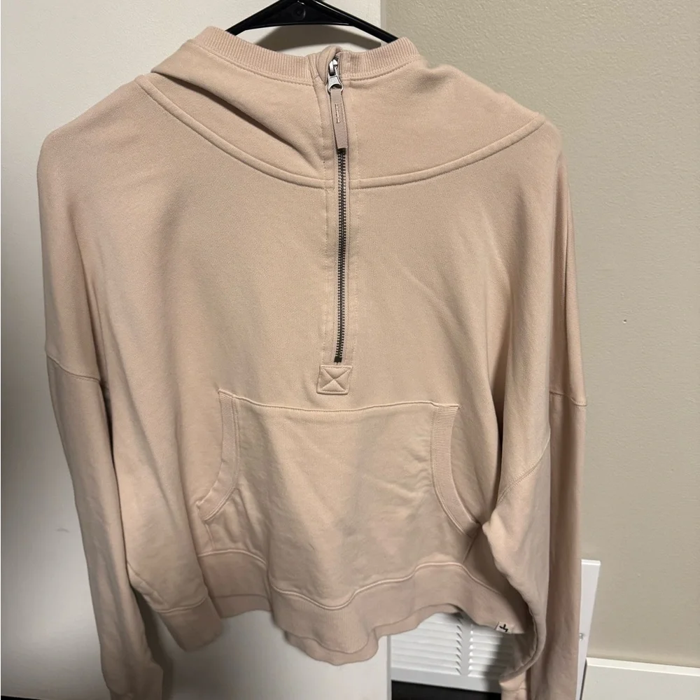 Women's Light Pink Cropped Hoodie - Picture 1 of 2